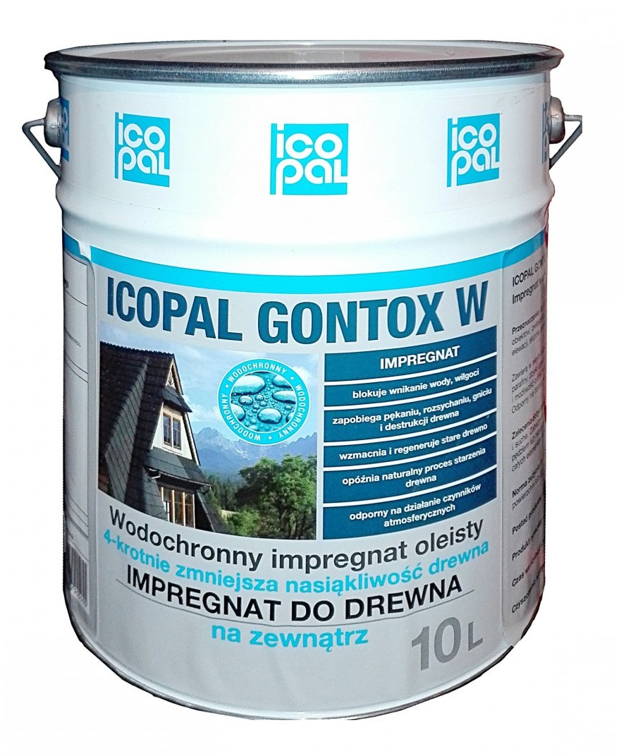 Icopal Gontox impregnácia dreva W 10 l, bezfarebná